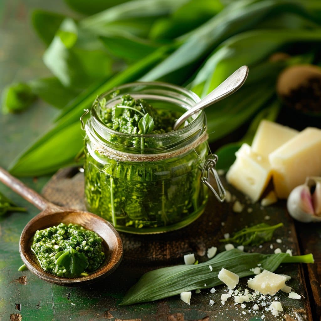 Aromatisches Bärlauchpesto