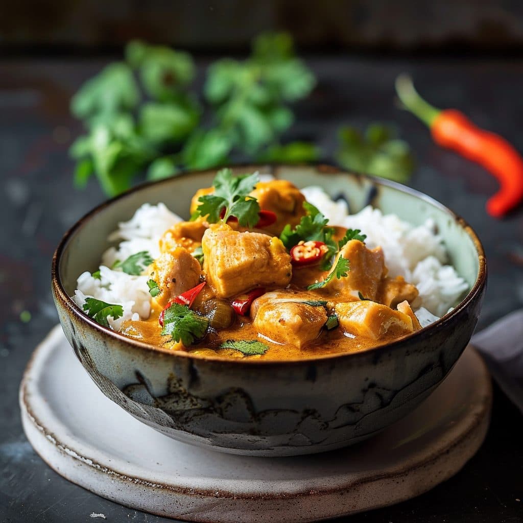 Aromatisches Hähnchen-Curry mit Kokosmilch