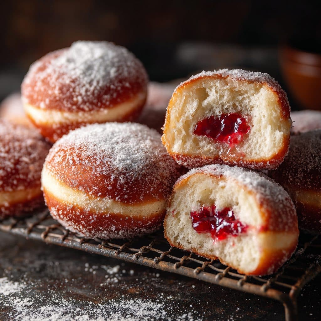 Berliner Krapfen mit Marmelade