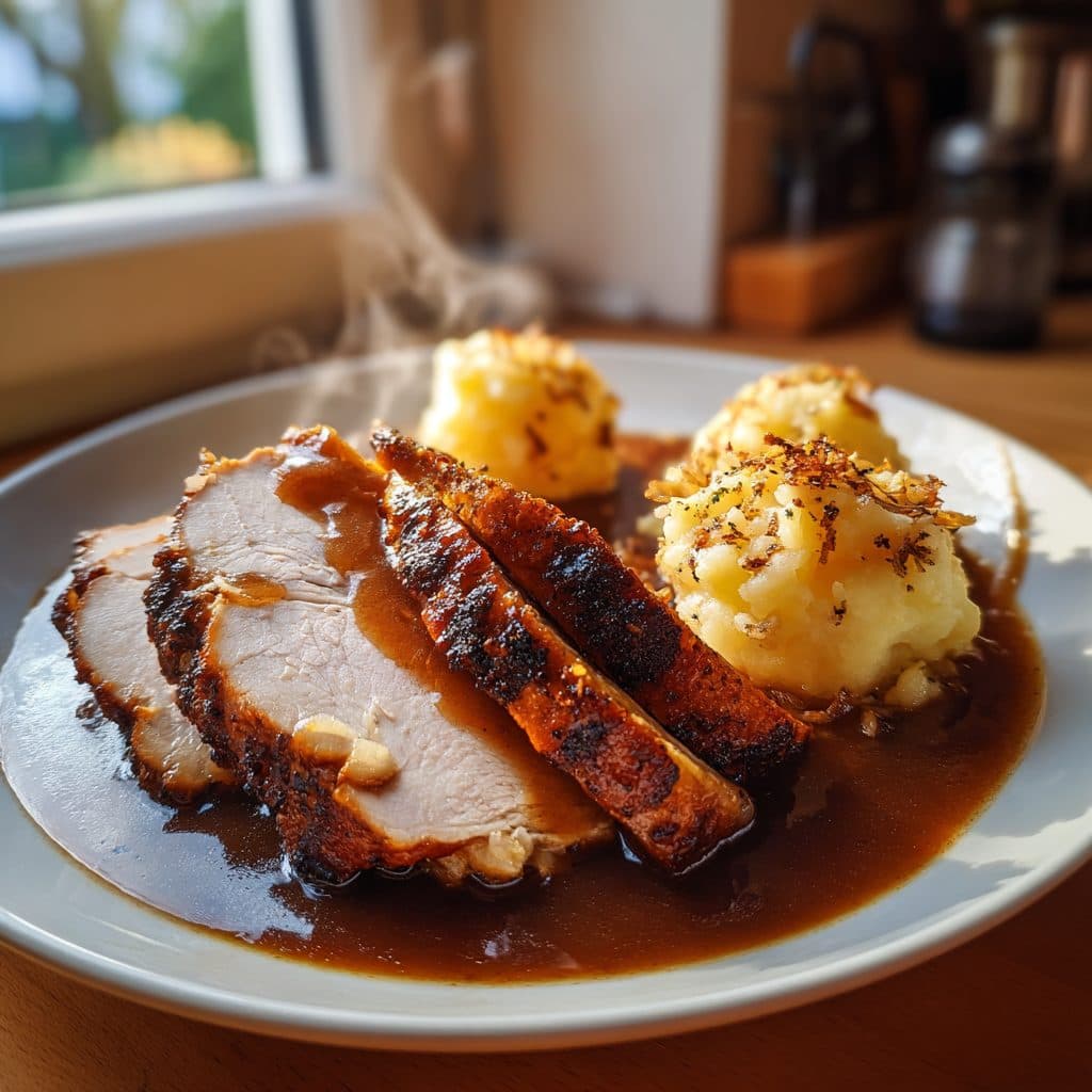 Deutscher Putenbraten nach Schweinebraten-Art