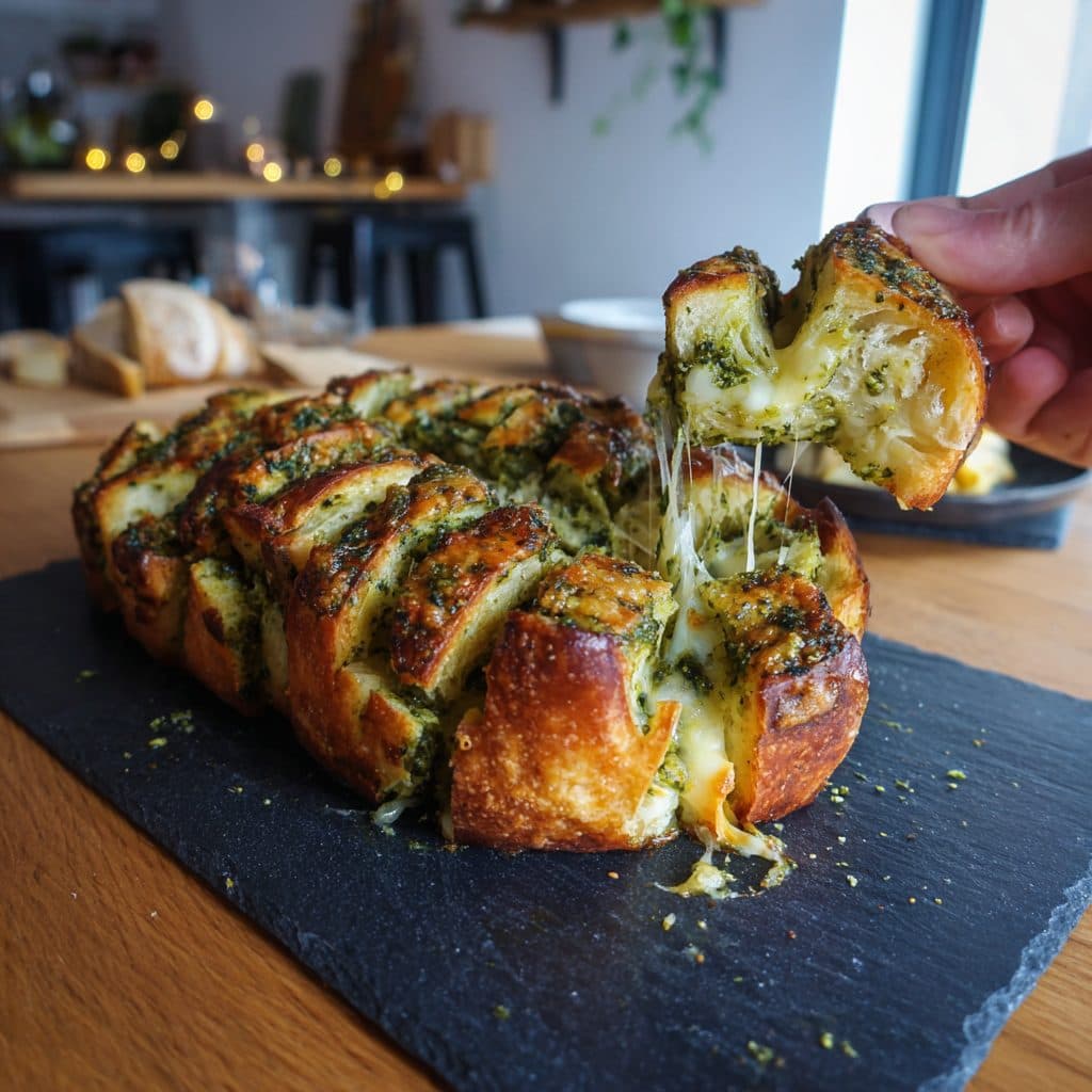 Duftendes Bärlauch-Käse-Zupfbrot