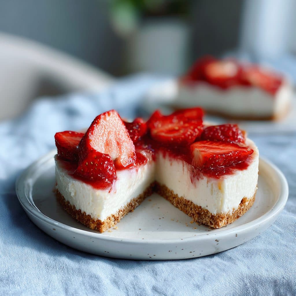 Erdbeer-Quark-Schnitten (No-Bake, ohne Gelatine)