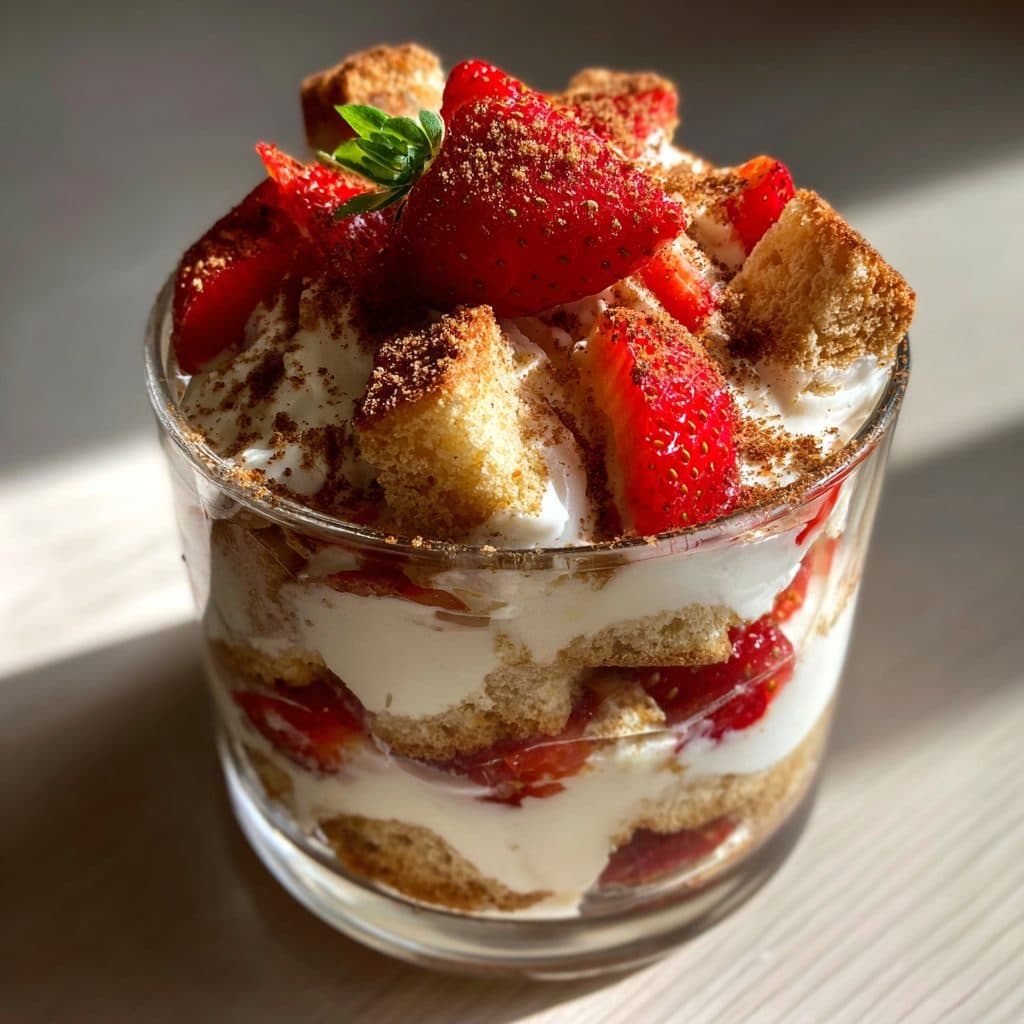 Erdbeer-Tiramisu im Glas