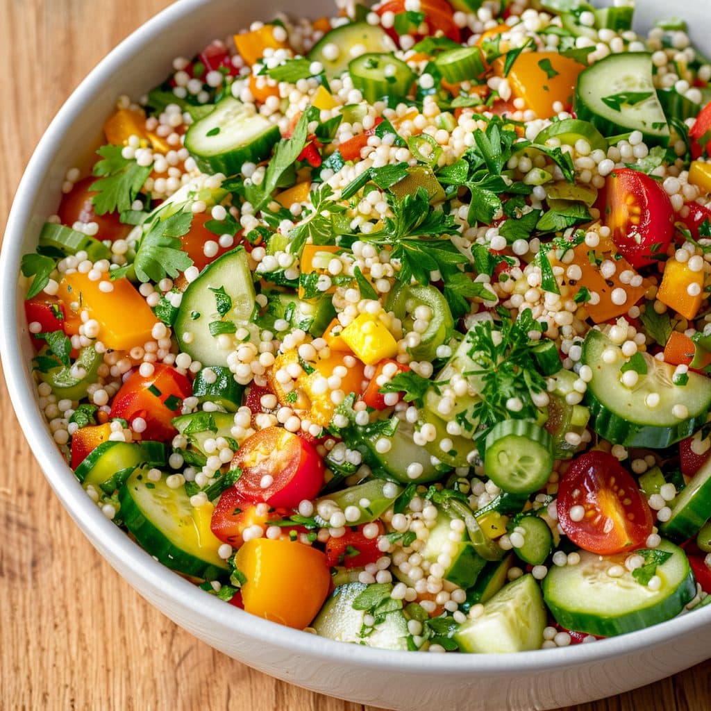 Frischer mediterraner Couscous-Salat