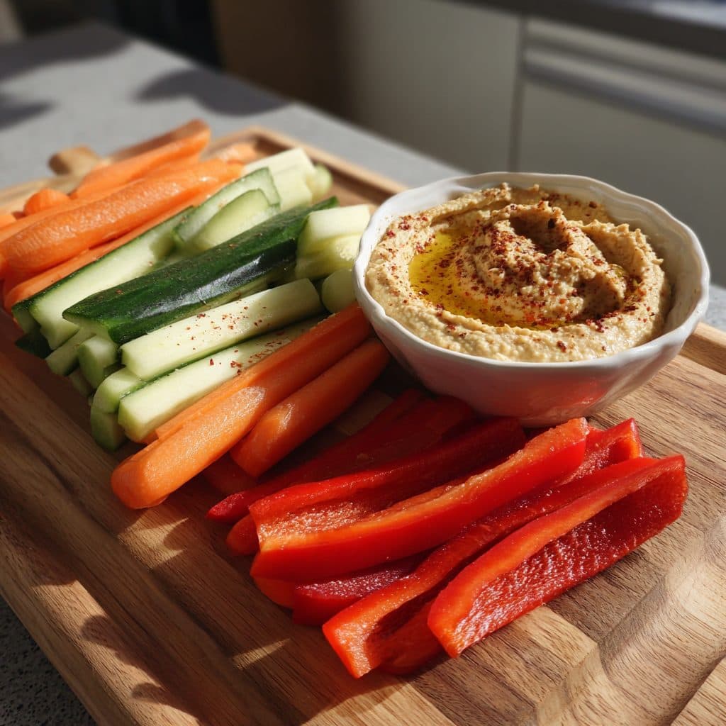 Gemüsesticks mit Hummus