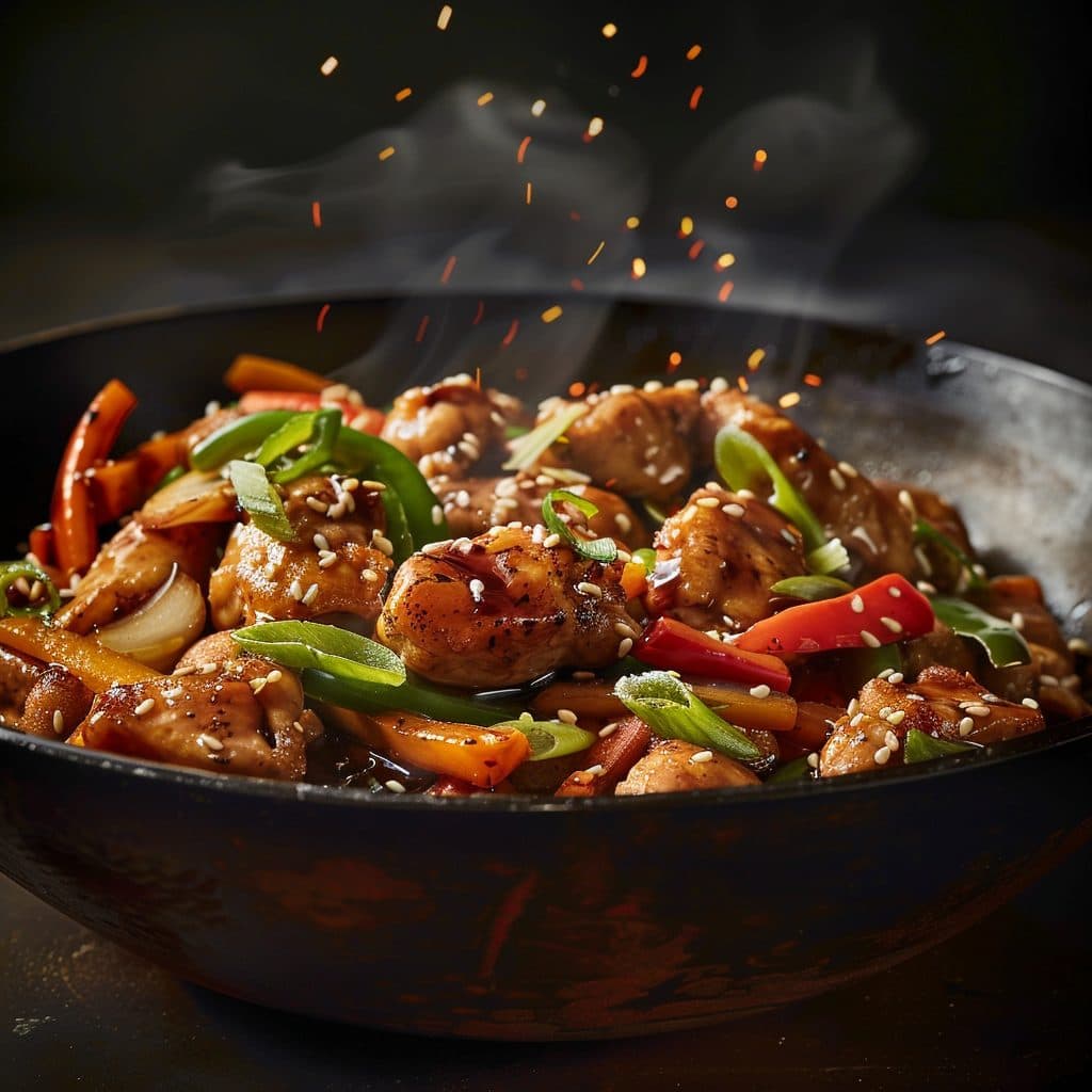 Hähnchen Teriyaki Pfanne
