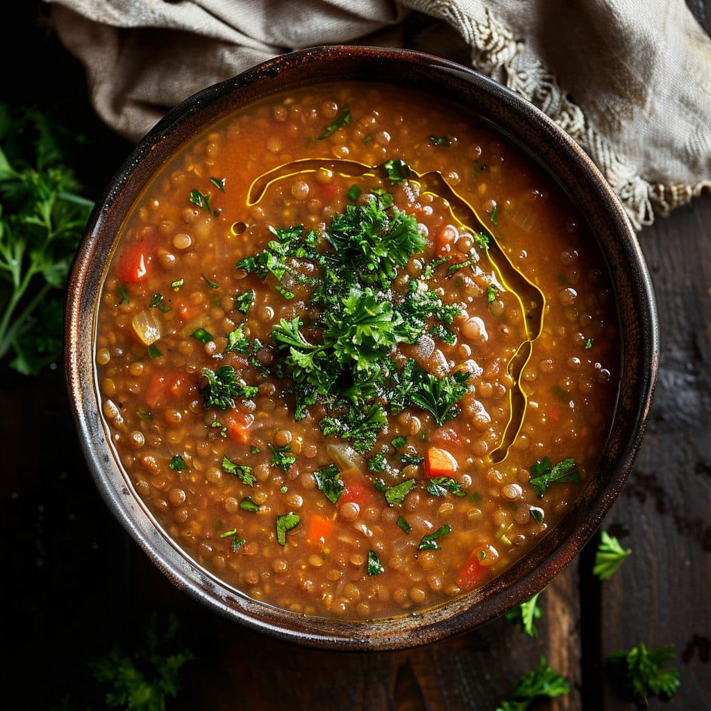 Herzhafte Linsensuppe