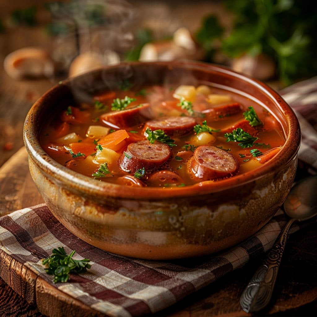 Herzhafte Linsensuppe nach Hausfrauenart