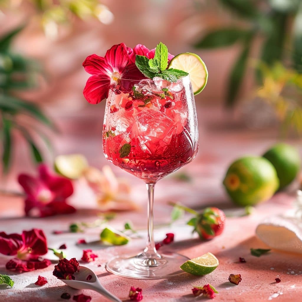 Hibiskus-Ingwer-Botanical Spritz