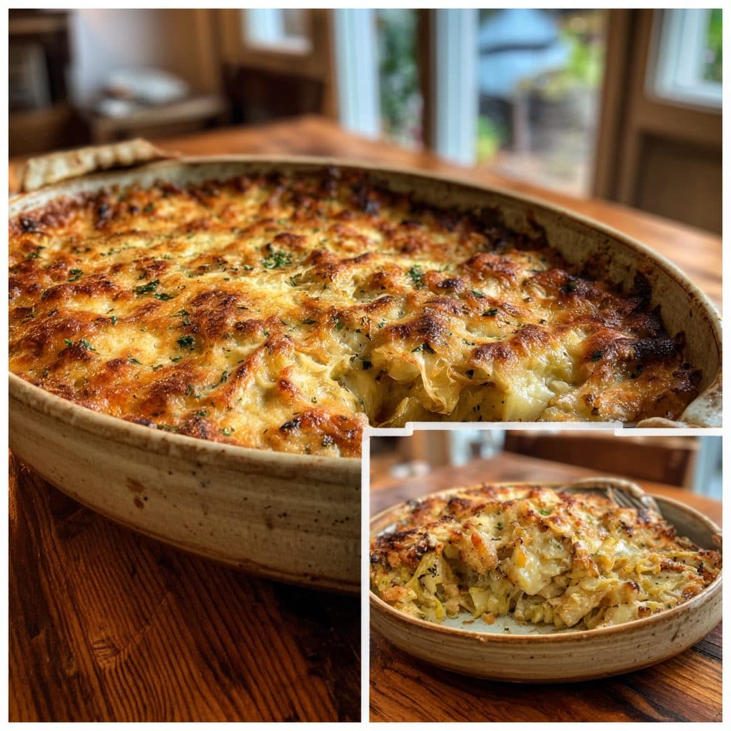 Leckerer Low-Carb Krautauflauf mit Hähnchenbrust