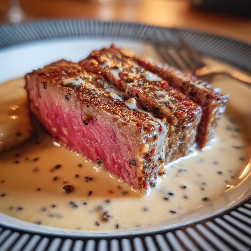 Rindersteak mit klassischer Pfeffersauce