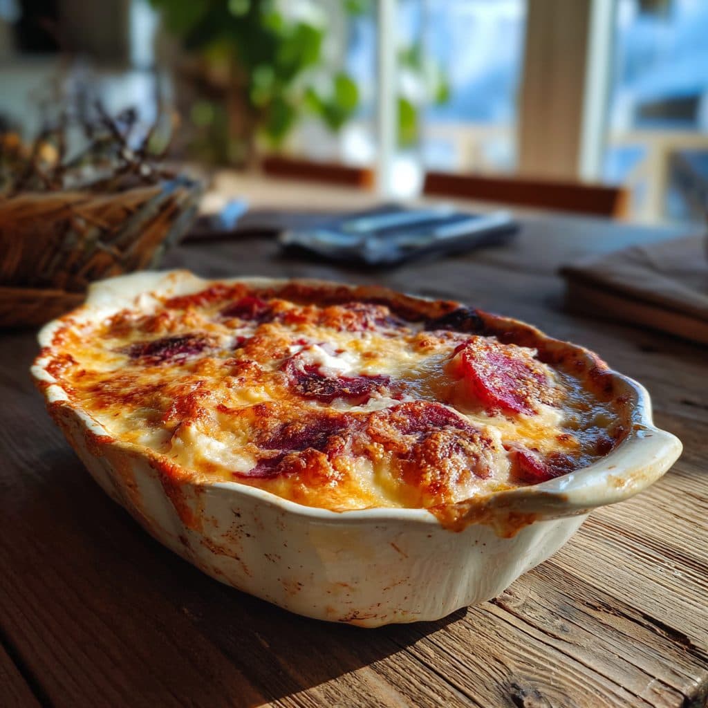 Rote-Bete-Gratin mit Ziegenkäse