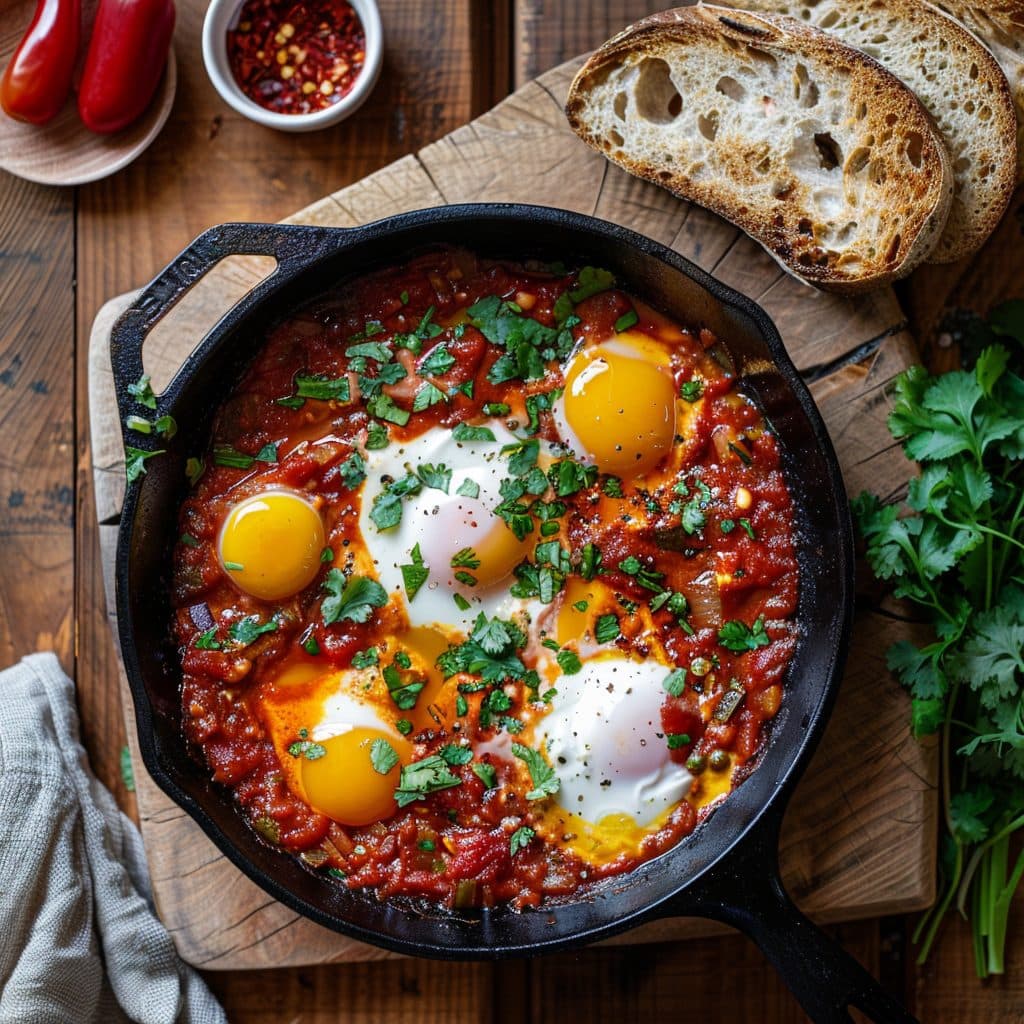 Shakshuka – Eier in würziger Tomatensauce