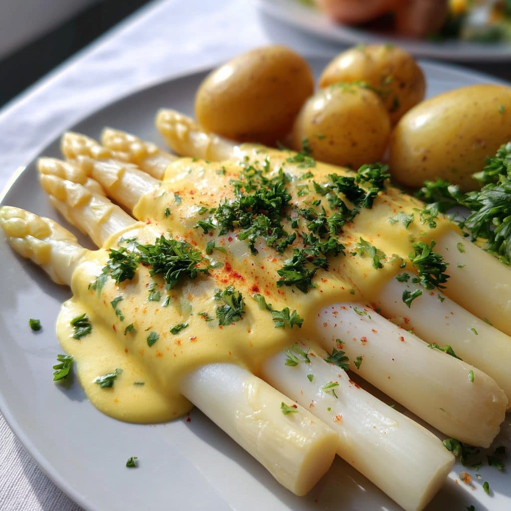 Spargel mit Sauce Hollandaise