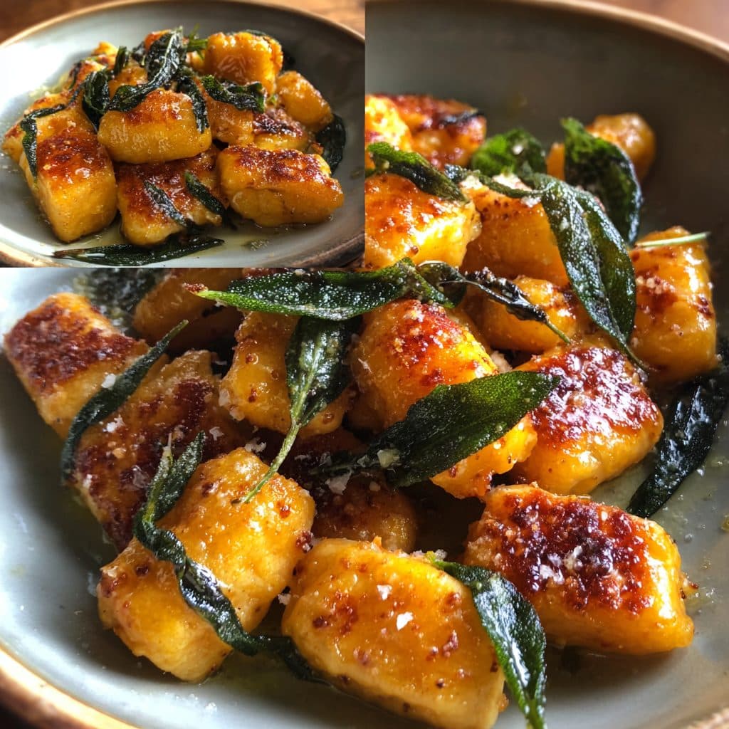 Hausgemachte Kürbis-Gnocchi mit Salbei-Butter