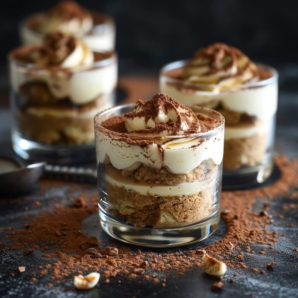 Veganes Tiramisu im Glas