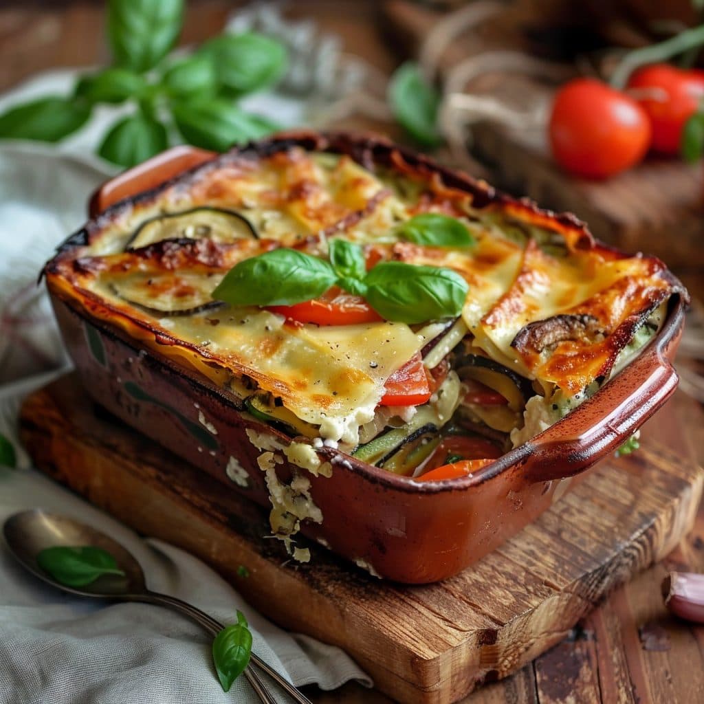 Vegetarische Gemüselasagne