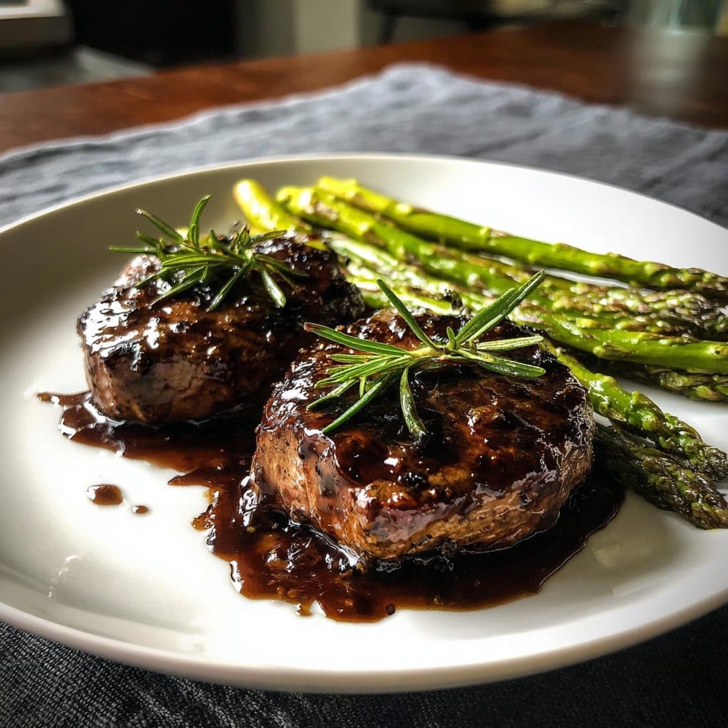 Zartes Rinderfilet mit Balsamico- und Sahnesauce