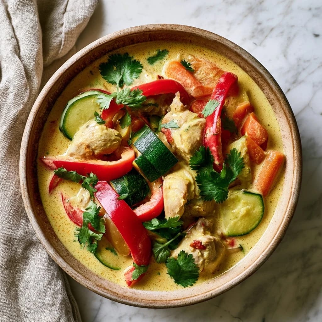 Cremiges Hähnchen-Curry mit Kokosmilch
